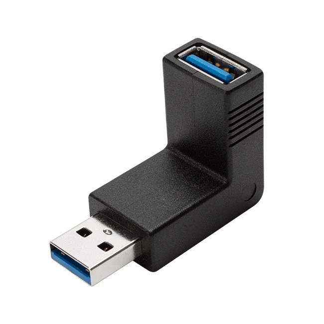 Adaptador USB3.0 AM a AF en ángulo