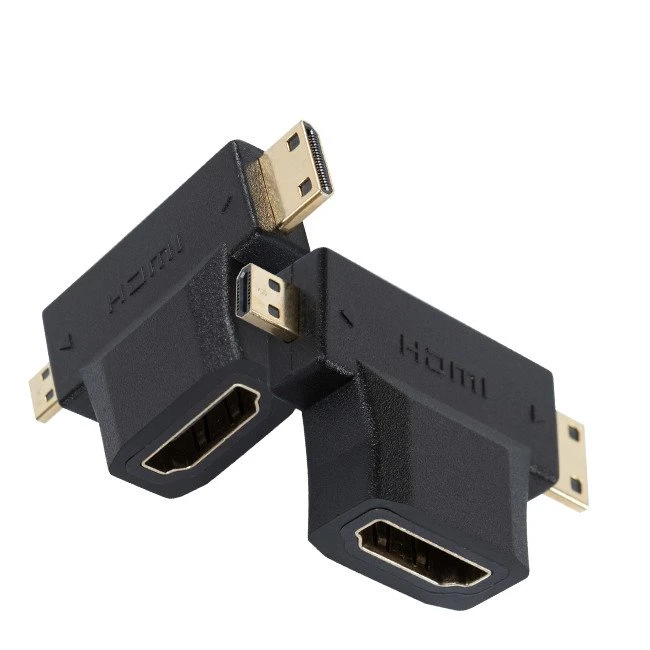 Adaptador HDMI macho a mini y micro HDMI