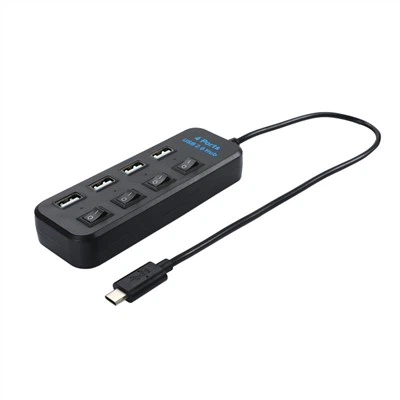 {{0}}Puerto HUB de datos USB 2.0 con interruptores de alimentación