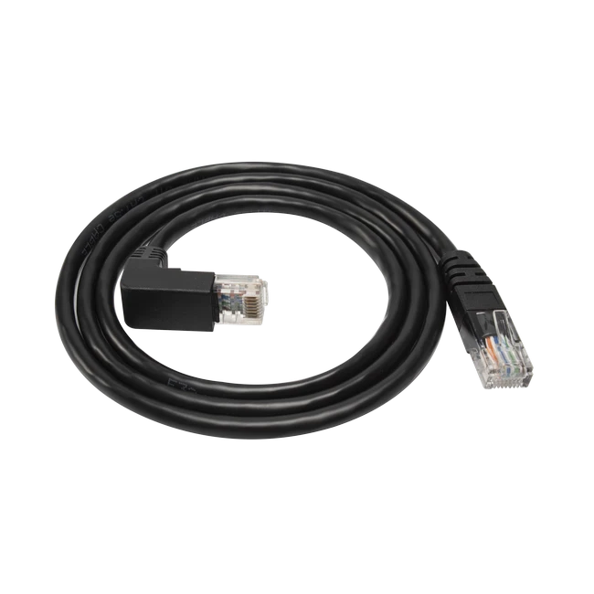Cable de red LAN RJ45 con ángulo de 90 grados hacia abajo