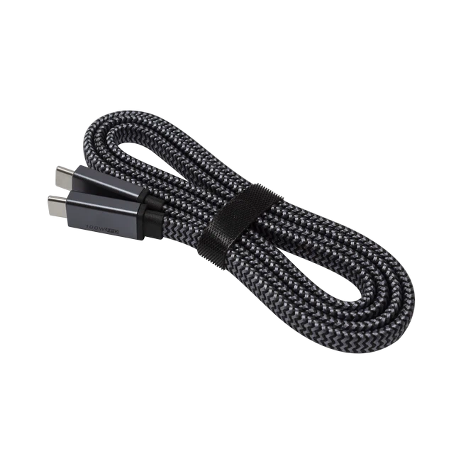 Flat USB C To USB C 3.1 Gen 2 Braided Cable