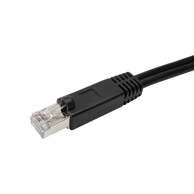 RJ45 Male To 2 X Stereo 6.3 mm TRS Audio Patch Cable