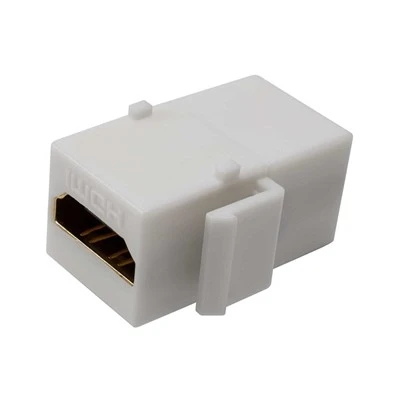 Acoplador de inserción Keystone de alta velocidad hembra HDMI tipo A 4K 60Hz blanco