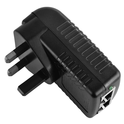 Inyector POE (alimentación a través de Ethernet) de enchufe de Reino Unido DC24W
