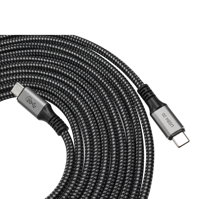 USB 4 Type-C Cable With 20Gbps Data Transmission, 8K 100W Charging Cable
