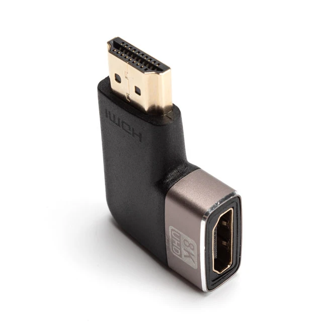 Customized Angled HDMI Male To Female Adapter