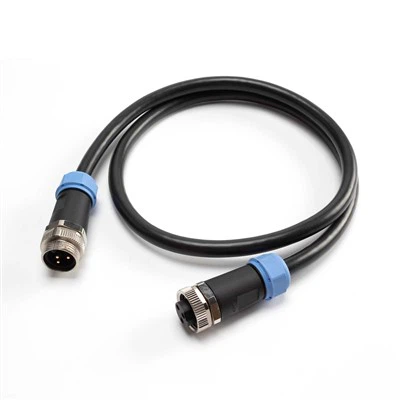 Varón de 3 Pin M12 al alambre y al cable femeninos de la prenda impermeable de la tira de LED