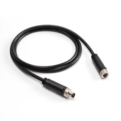 Cable recto impermeable de M8 3pin macho a hembra